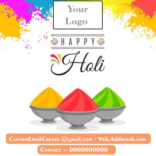 Make Your Name With Brand Logo Create Happy Holi Images Free